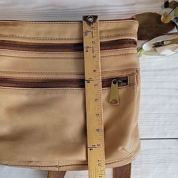 Fossil Explorer crossbody vintage in tan leather - Picture 12 of 13